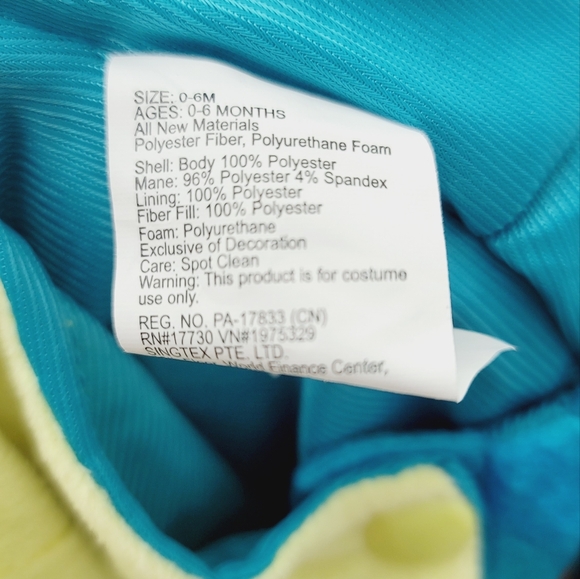 Hyde And Eek Infant Triceratops Costume Size 0-6 Months - Picture 7 of 7